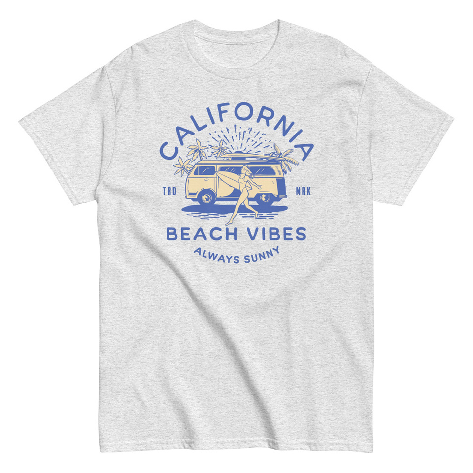 California Beach Vibes - Retro Camper Van Unisex Classic Tee