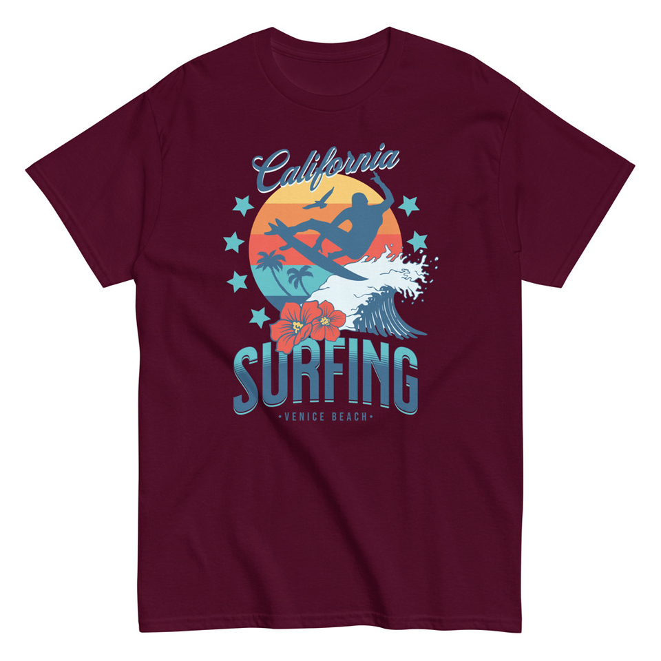 California Surfing - Palm Beach Unisex Classic Tee