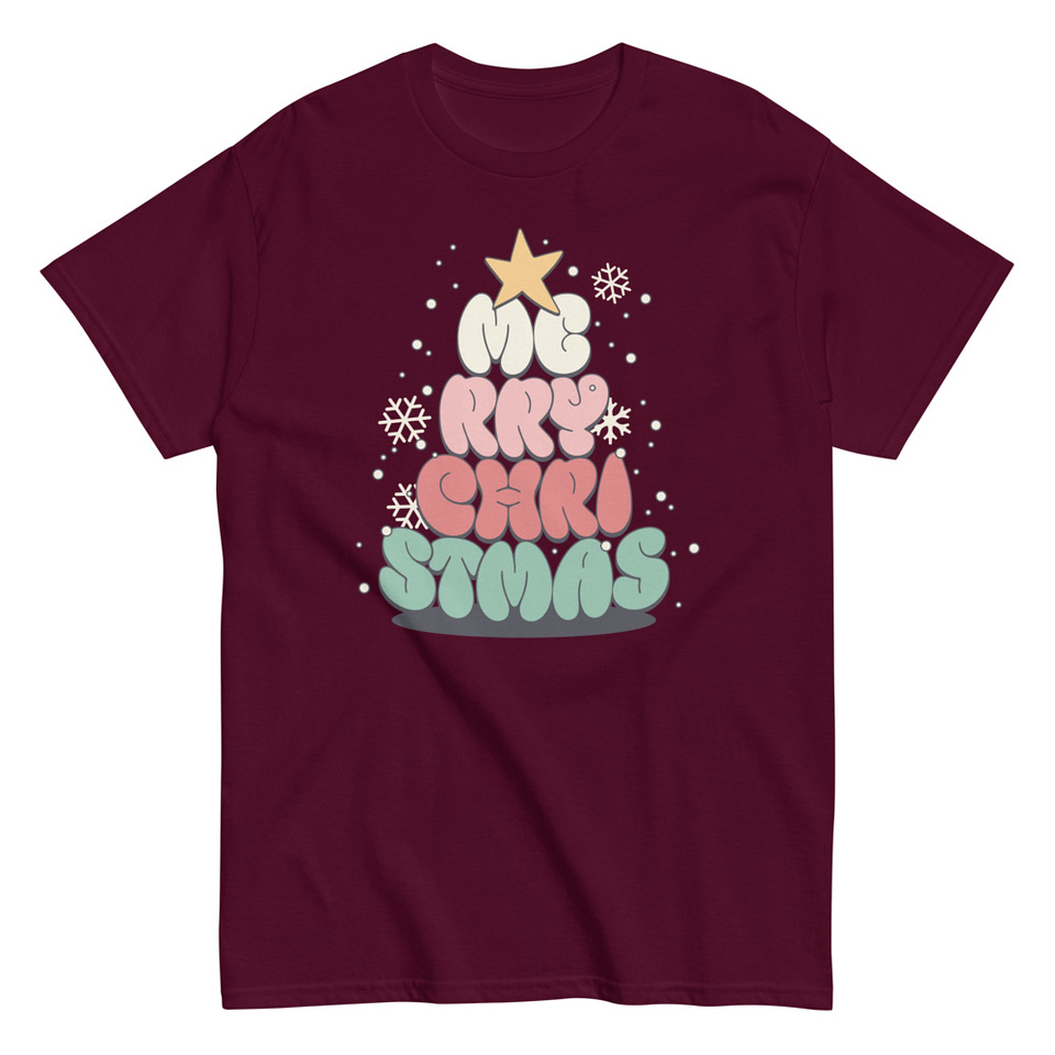 Cartoony Christmas Tree Unisex Classic Tee