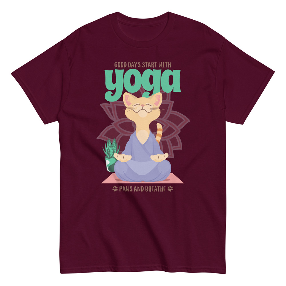 Cat Yoga - Cute Meditation Unisex Classic Tee