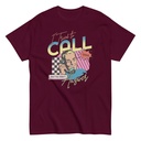 Classic Retro Illustrative Portrait Men Calling Unisex Classic Tee