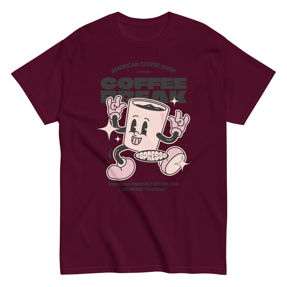 Coffee Break Mascot Unisex Classic Tee