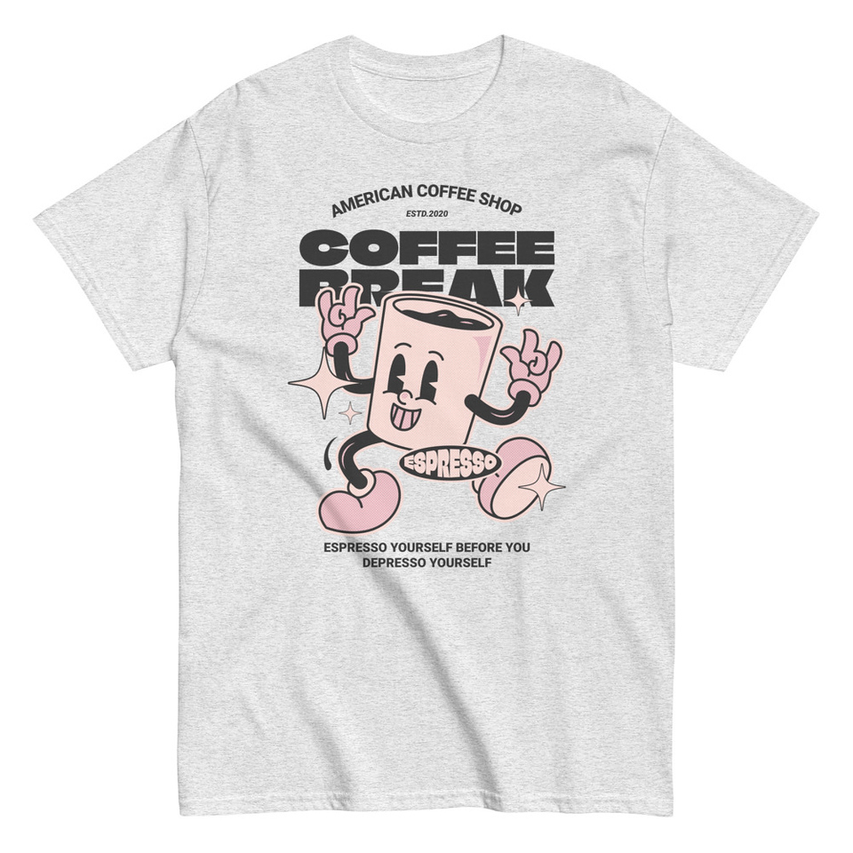 Coffee Break Mascot Unisex Classic Tee