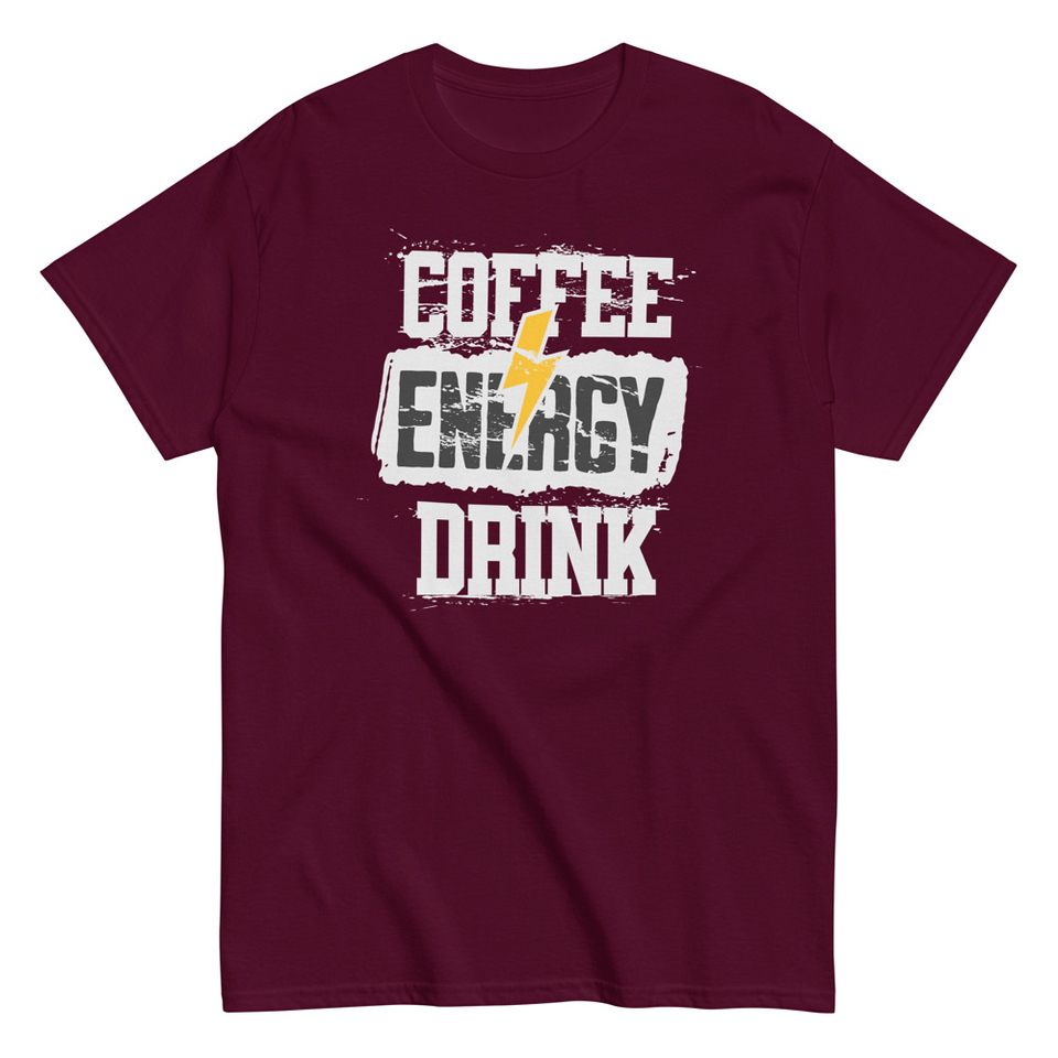 Coffee Energy Drink - Grunge Bolt Unisex Classic Tee