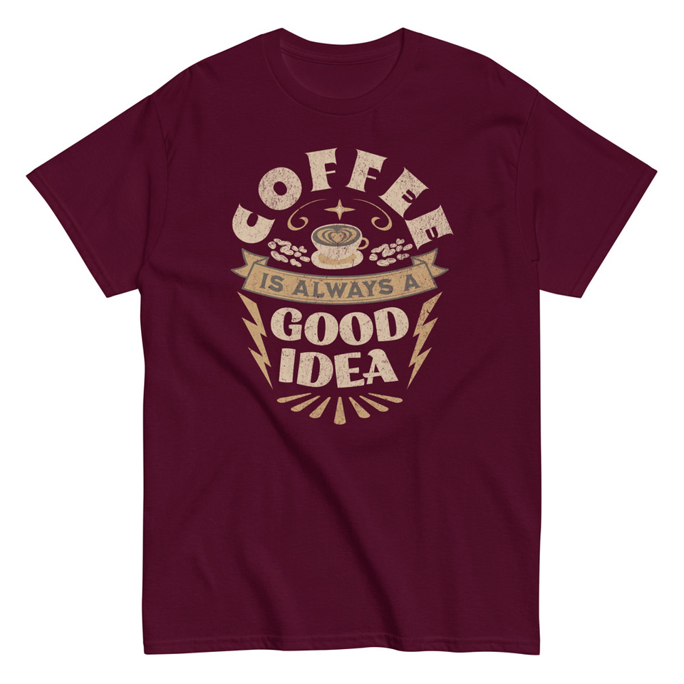 Coffee is always a good idea - Lightning Bolt Unisex Classic Tee