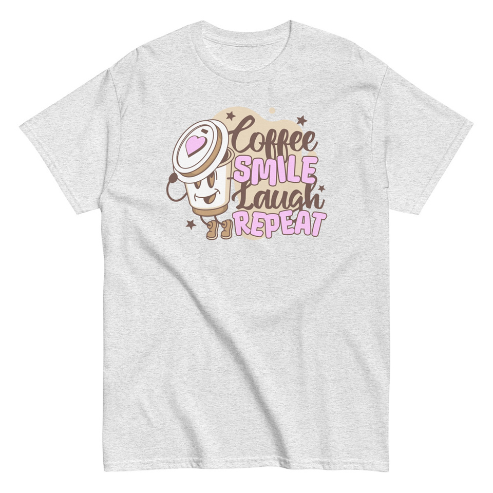 Coffee is Happiness - Retro Cartoon Mascot Unisex Classic Tee