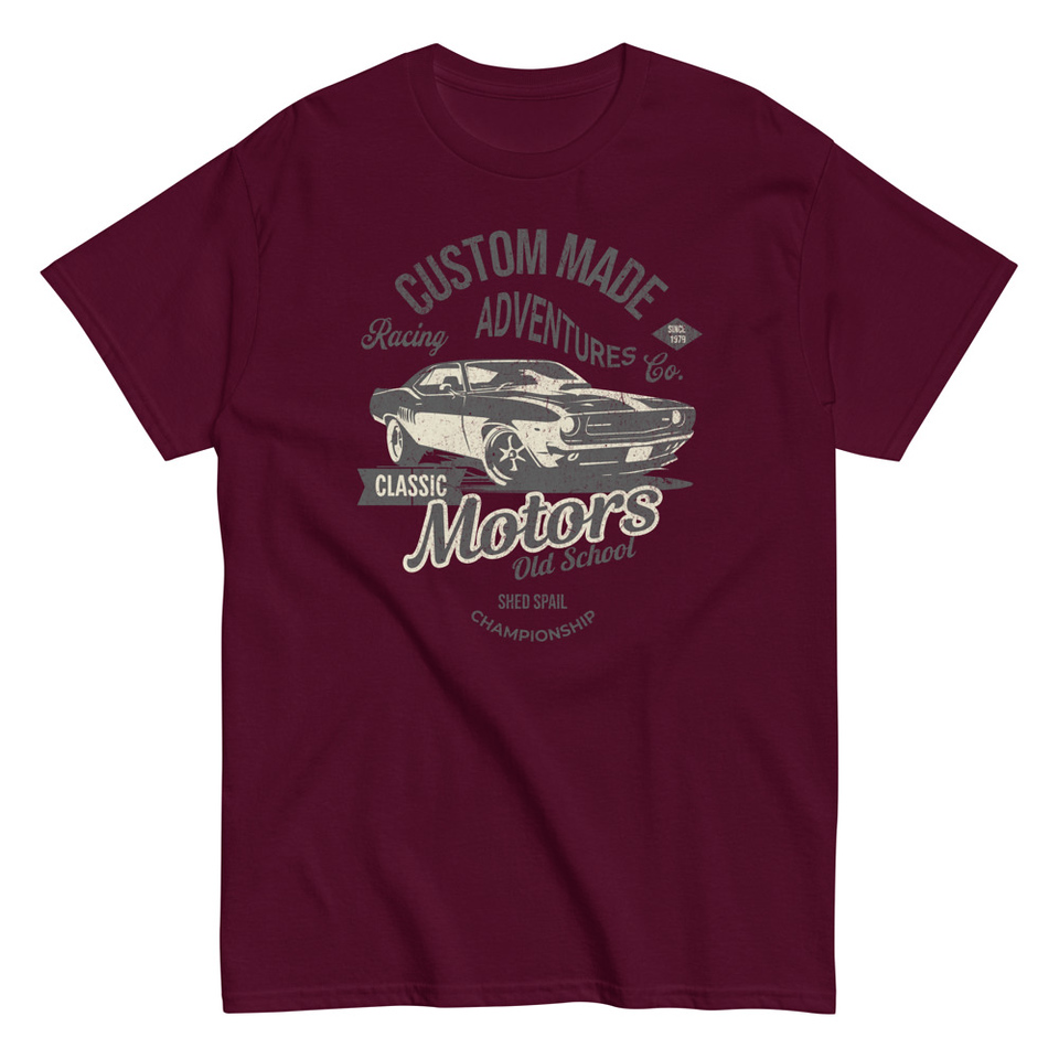 Custom Made Adventures Motors Old School Unisex Classic Tee