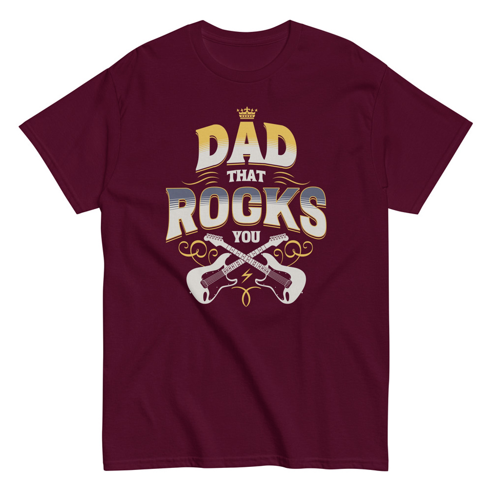 Dad That Rocks You - Electric Guitar Unisex Classic Tee