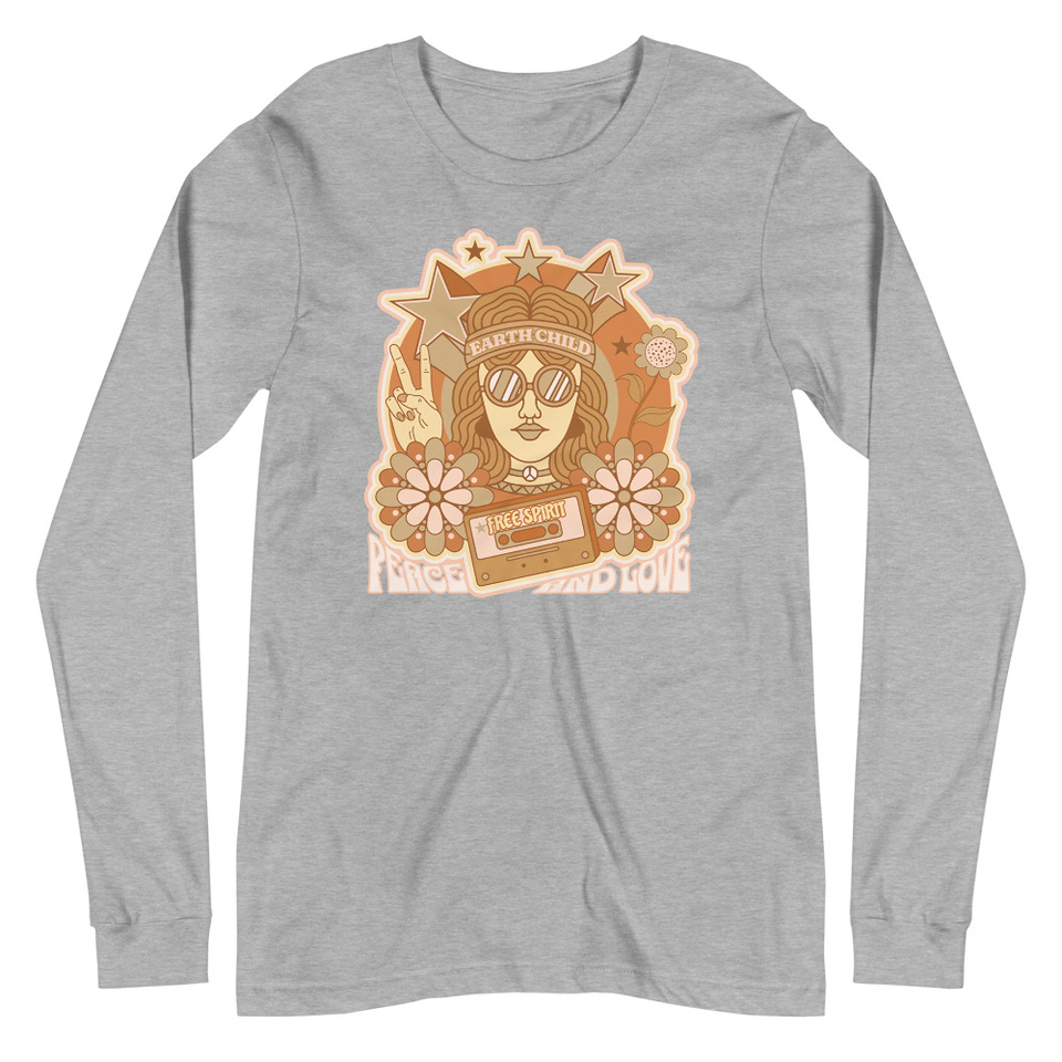 60s tee design Unisex Long Sleeve Tee