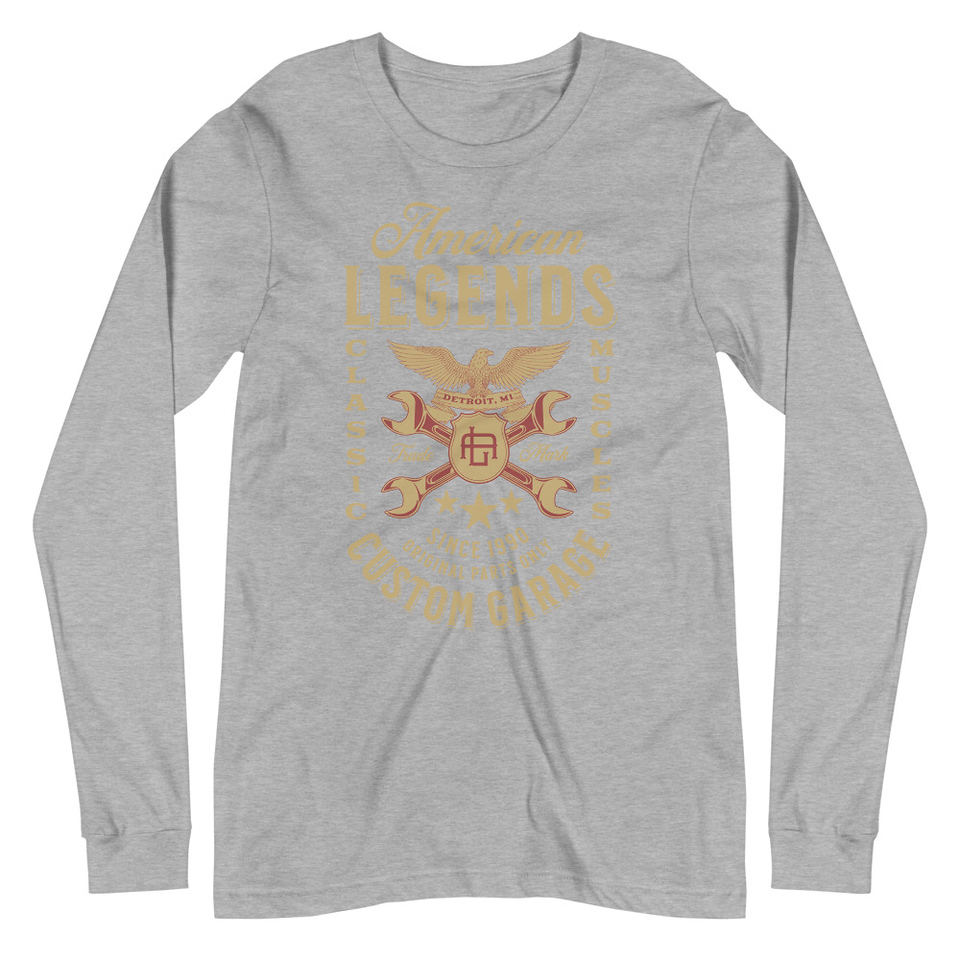 American Legends Garage - Eagle Unisex Long Sleeve Tee