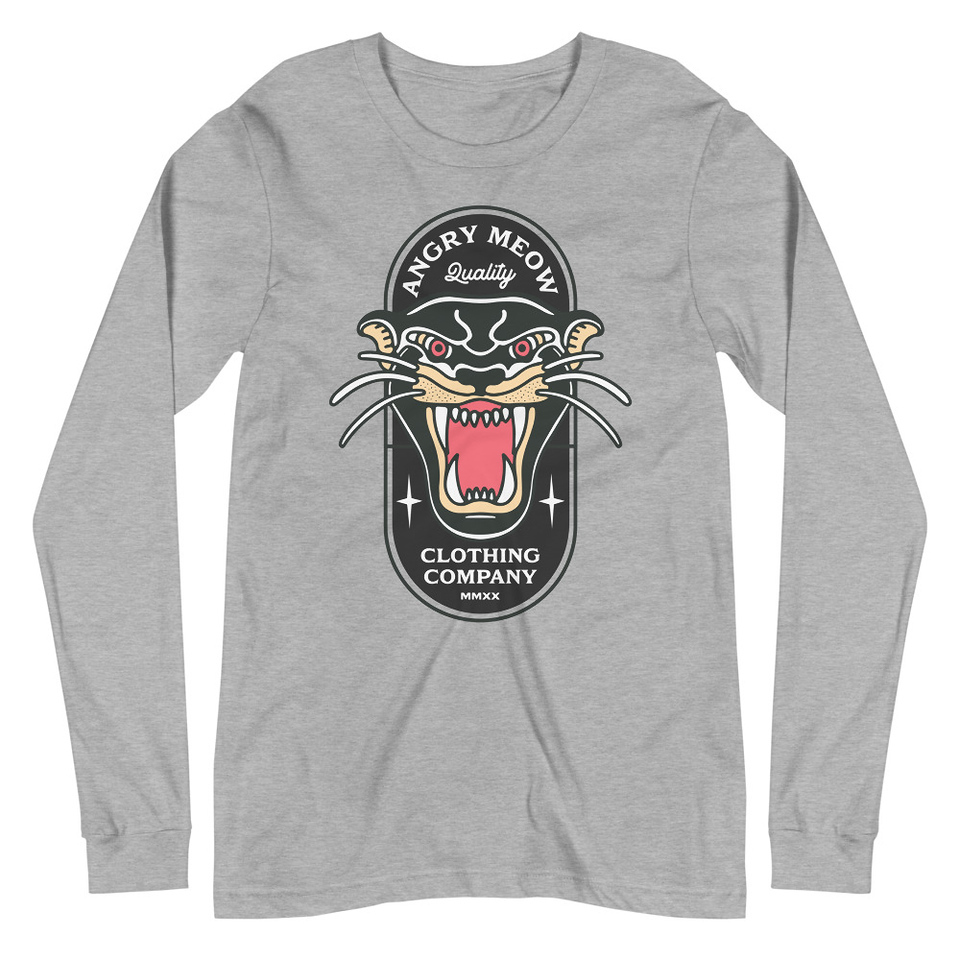 Angry Meow Clothing Company - Panther Unisex Long Sleeve Tee