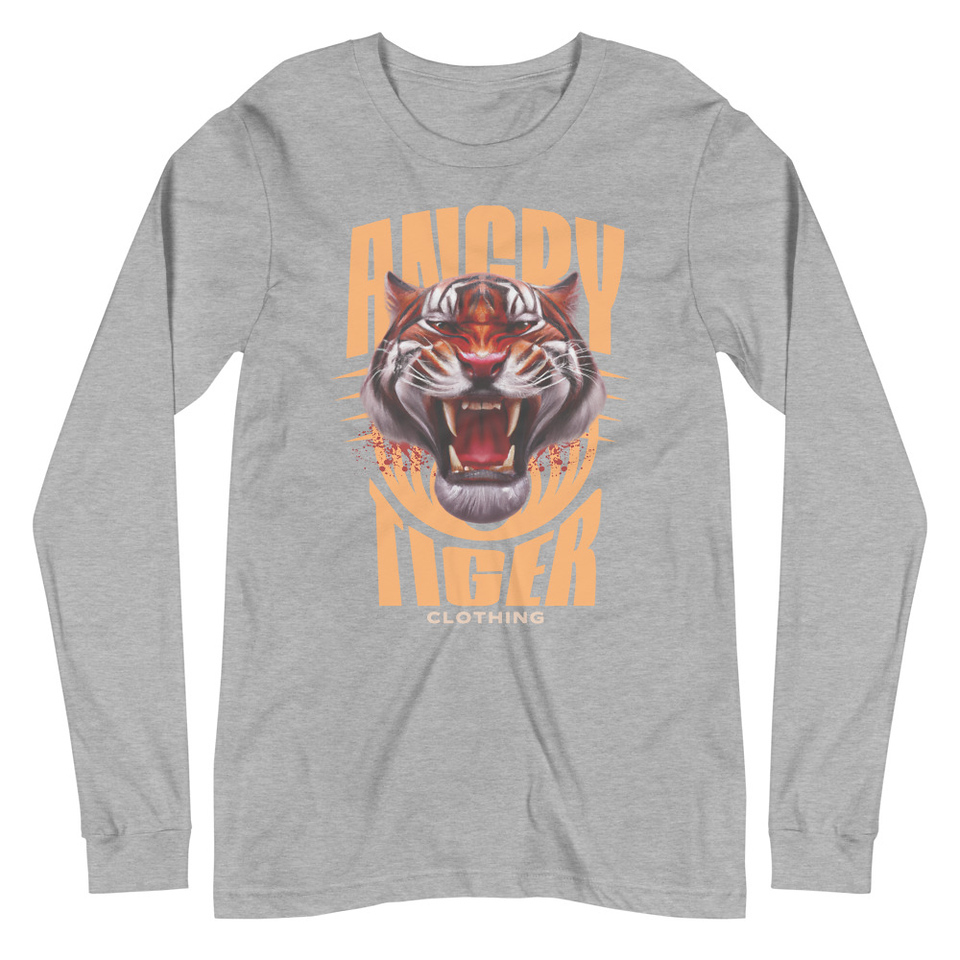 Angry Tiger - AI Unisex Long Sleeve Tee