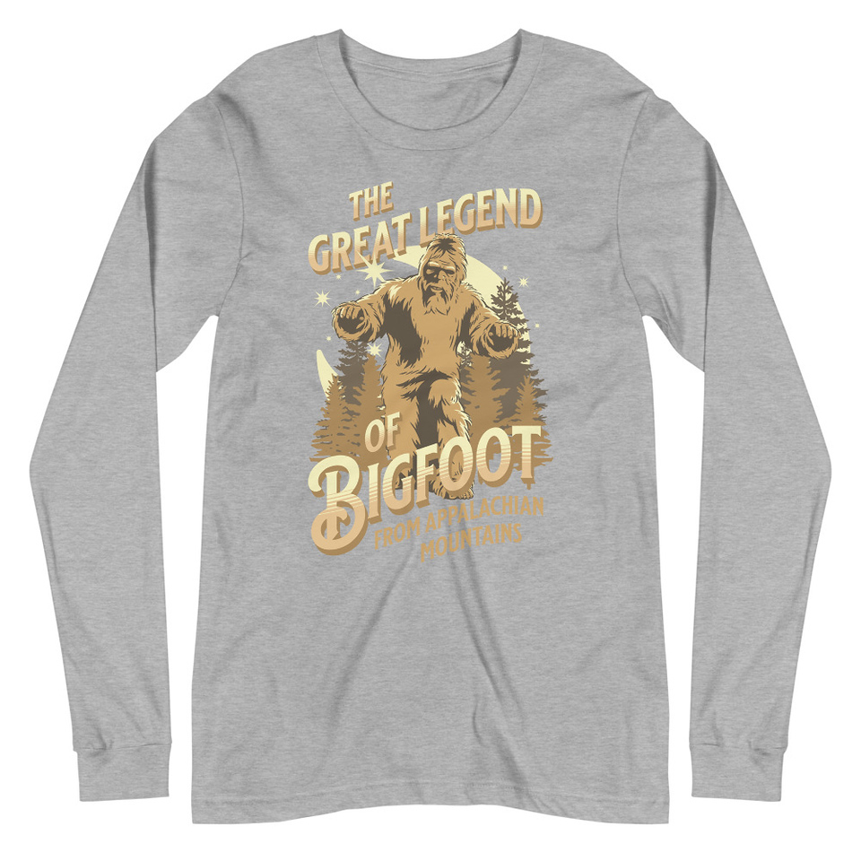 Bigfoot Legend  - Appalachian Forest Unisex Long Sleeve Tee