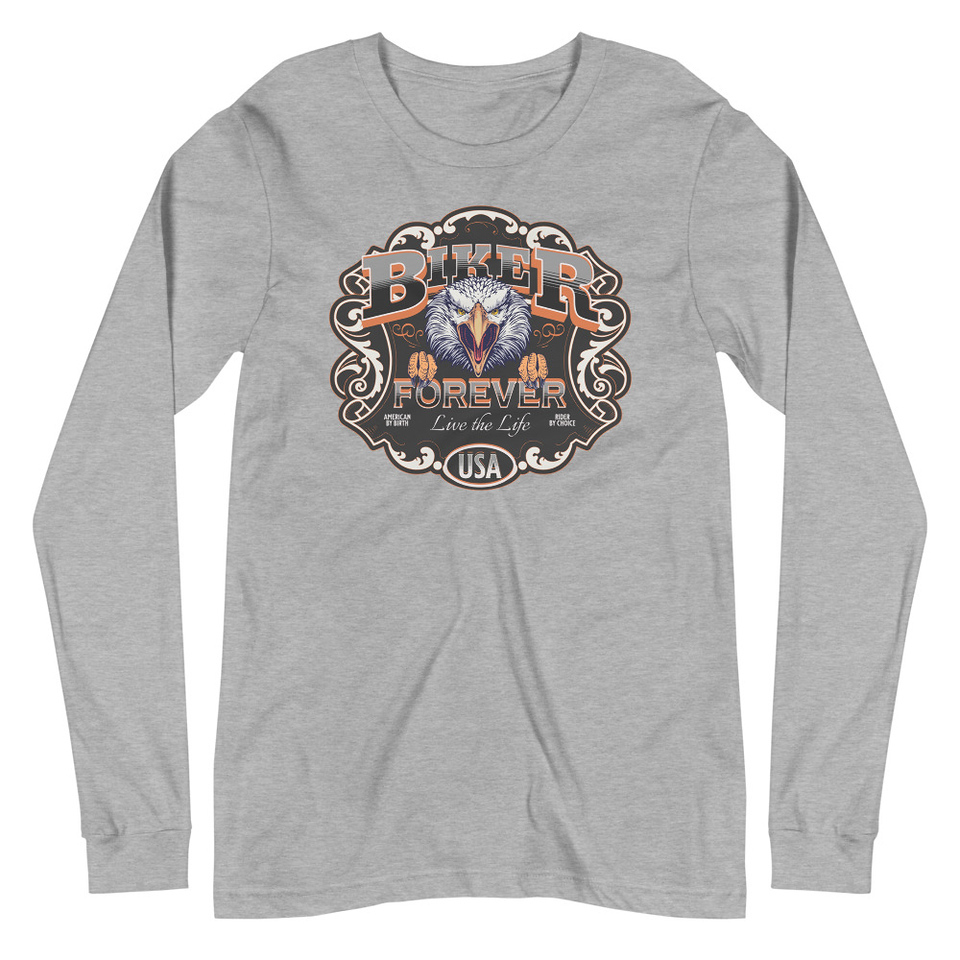 biker forever Unisex Long Sleeve Tee