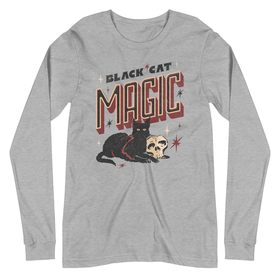 Black Cat Magic Unisex Long Sleeve Tee