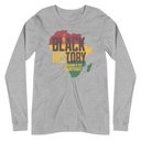 Black History - Heritage Map Unisex Long Sleeve Tee