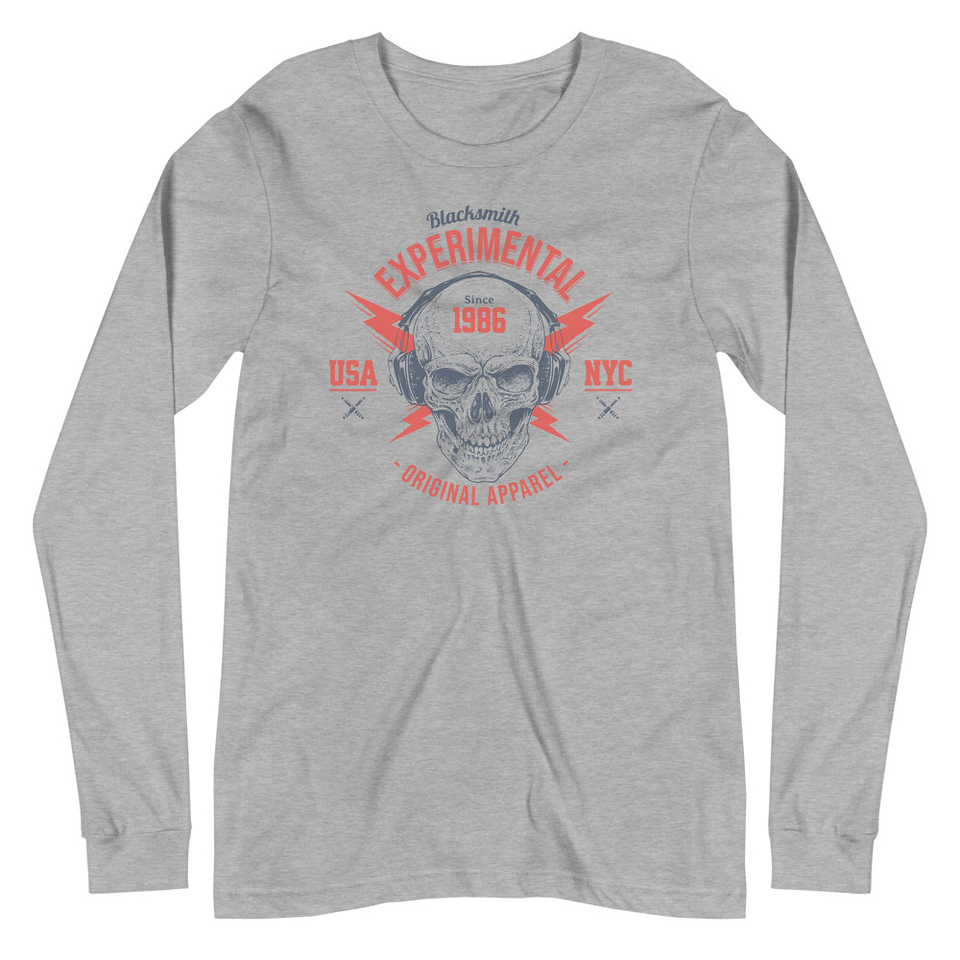 Blacksmith Experimental - Rock Skull Unisex Long Sleeve Tee