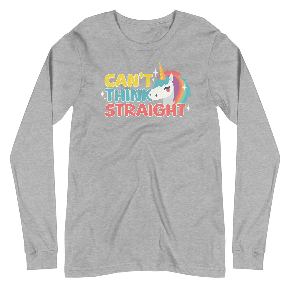 Can't Think Straight (2) Unisex Long Sleeve Tee