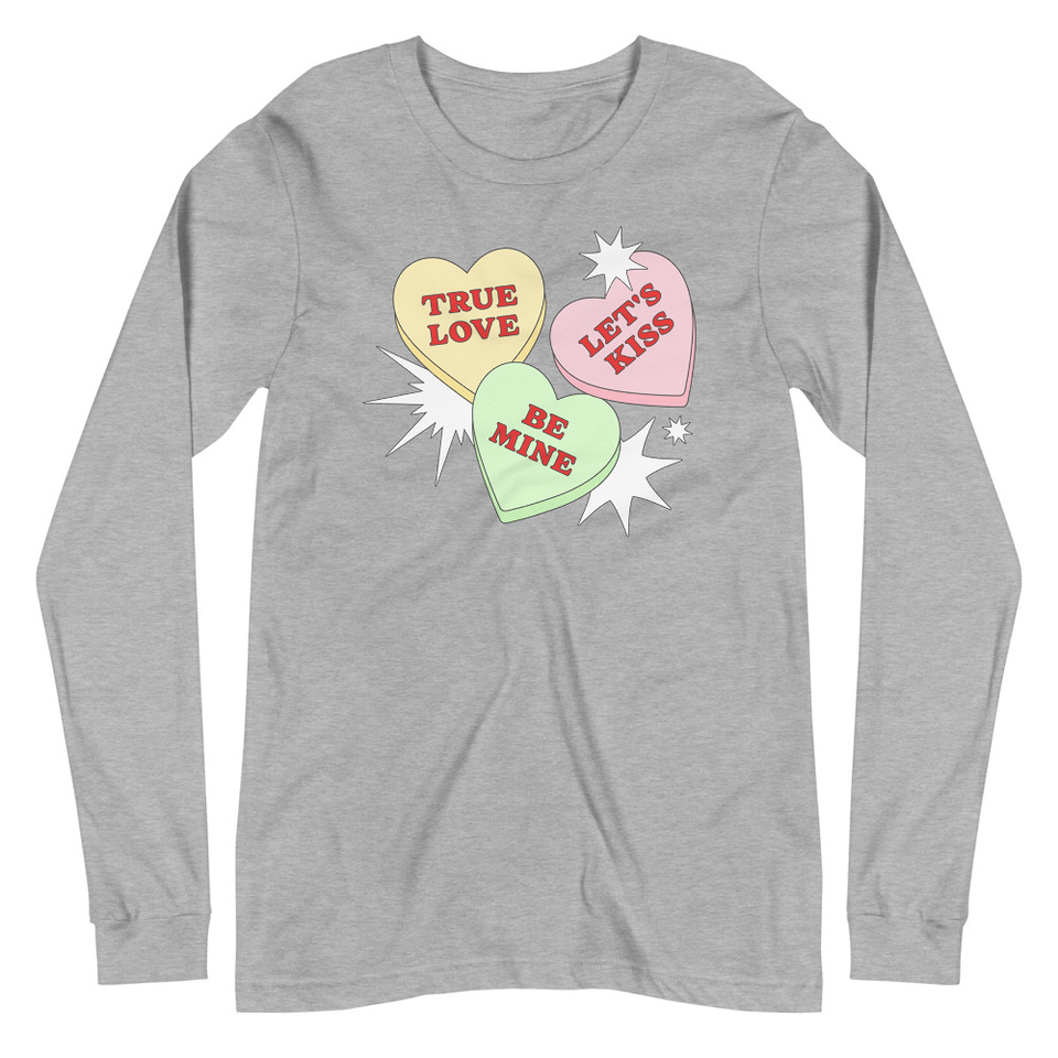 Candy Hearts - Valentine's Day Unisex Long Sleeve Tee