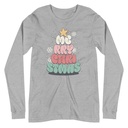 Cartoony Christmas Tree Unisex Long Sleeve Tee