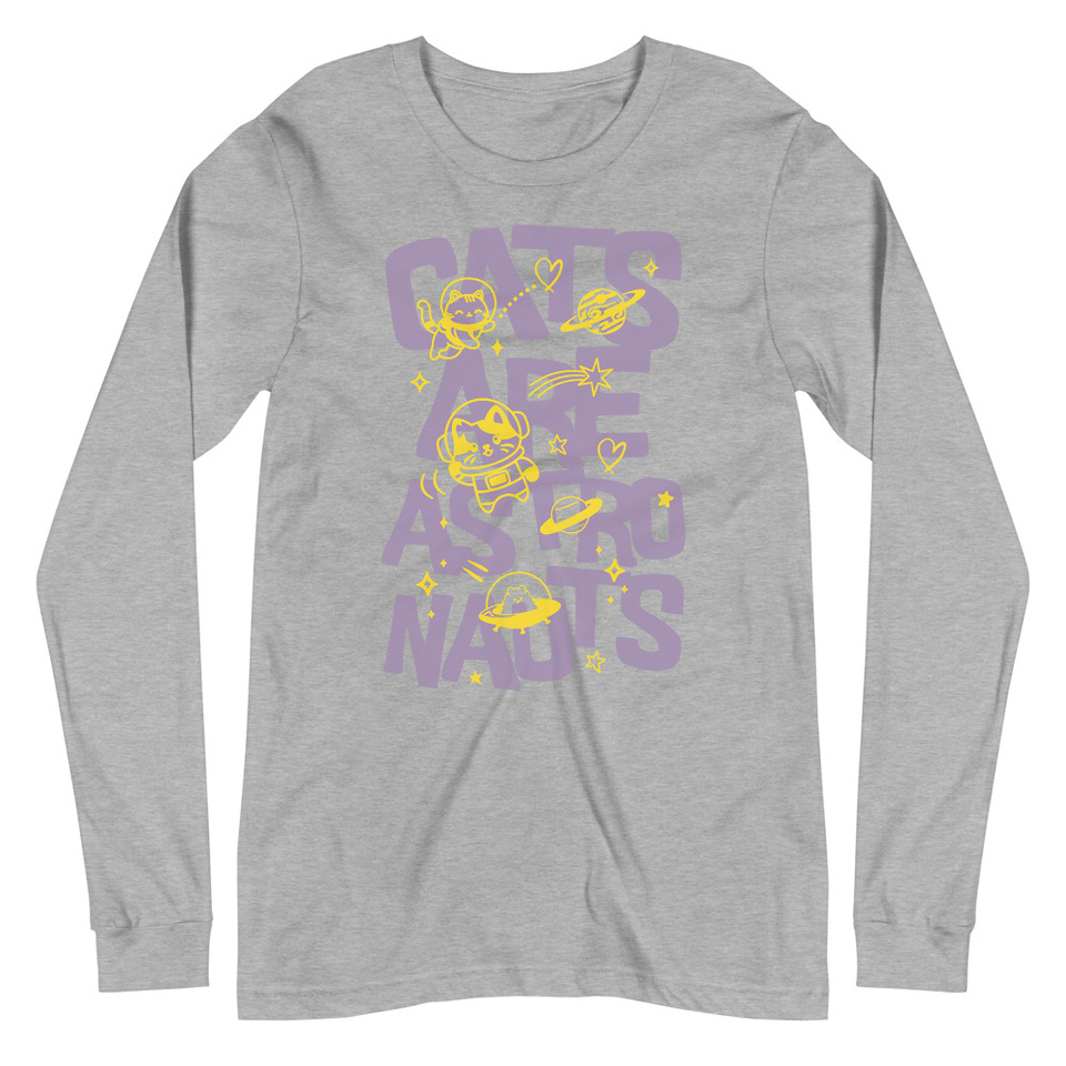Cats are Astronauts Unisex Long Sleeve Tee