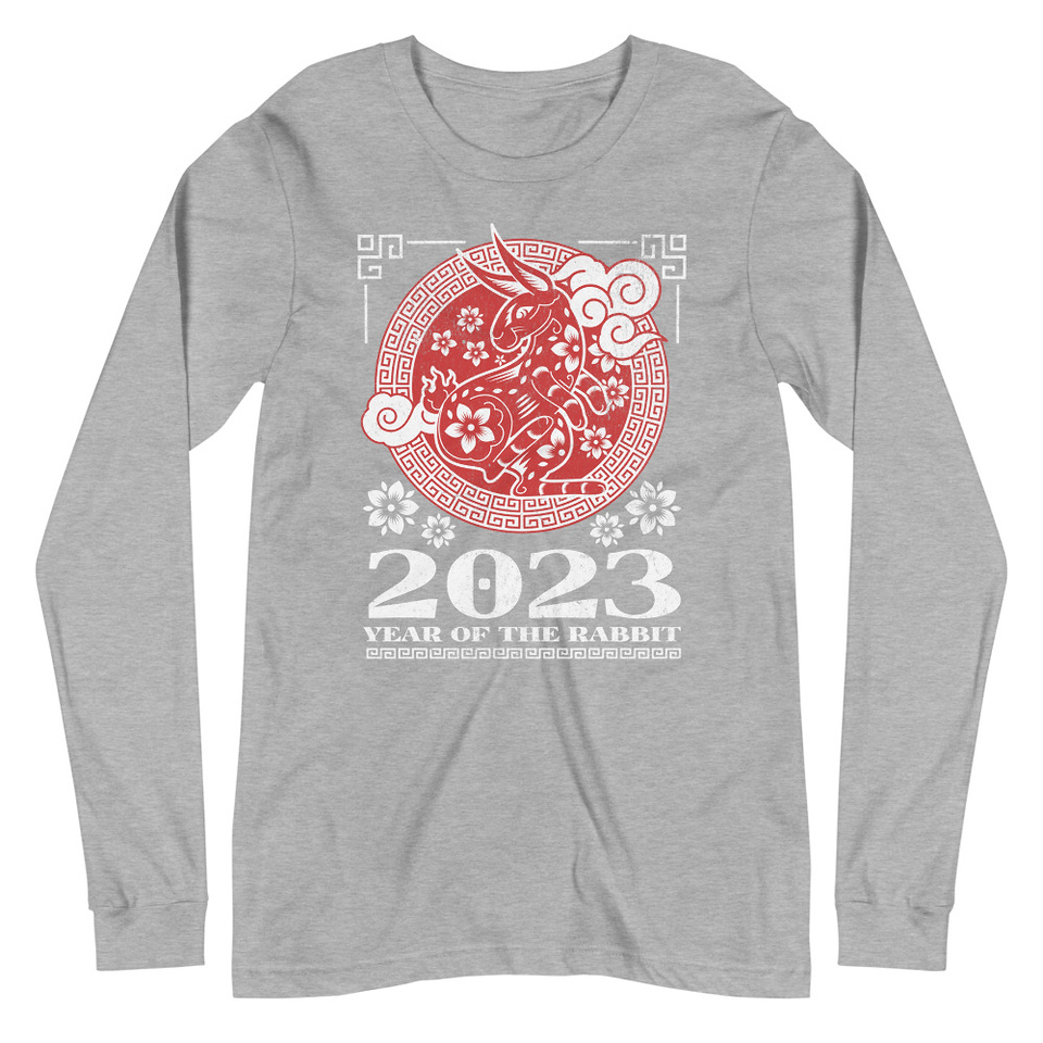Chinese Lunar Year - Rabbit Unisex Long Sleeve Tee
