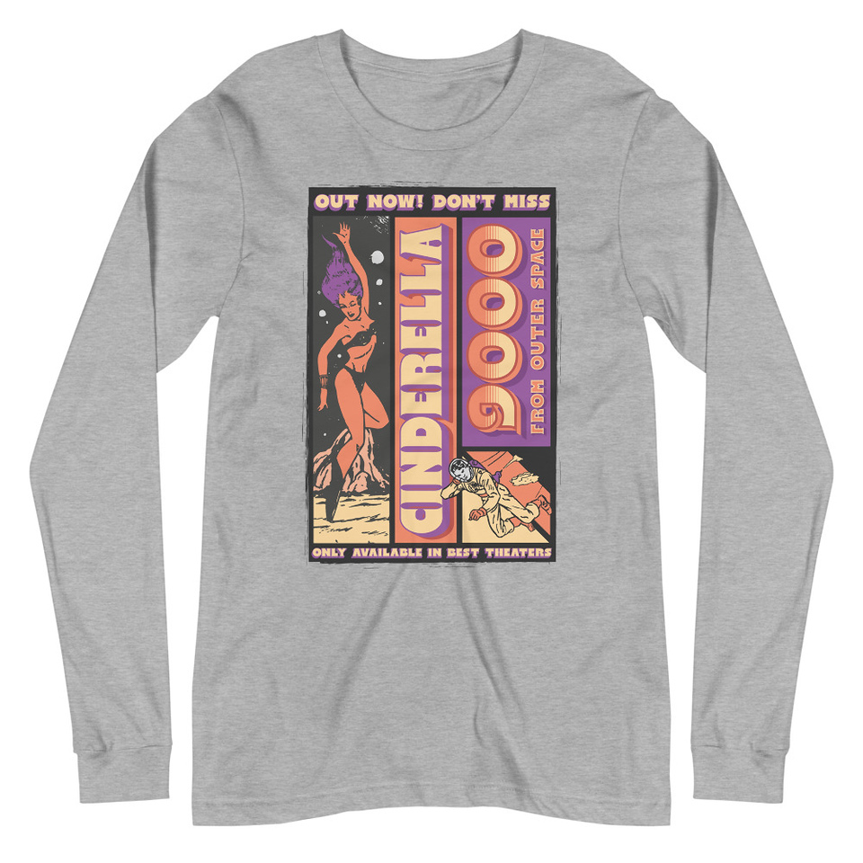 Cinderella 9000 - Retro Astronaut Unisex Long Sleeve Tee