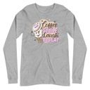 Coffee is Happiness - Retro Cartoon Mascot Unisex Long Sleeve Tee