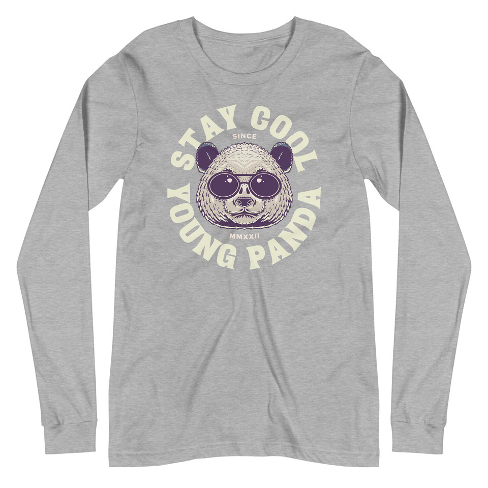 Cool Panda with Sunglasses -  Unisex Long Sleeve Tee