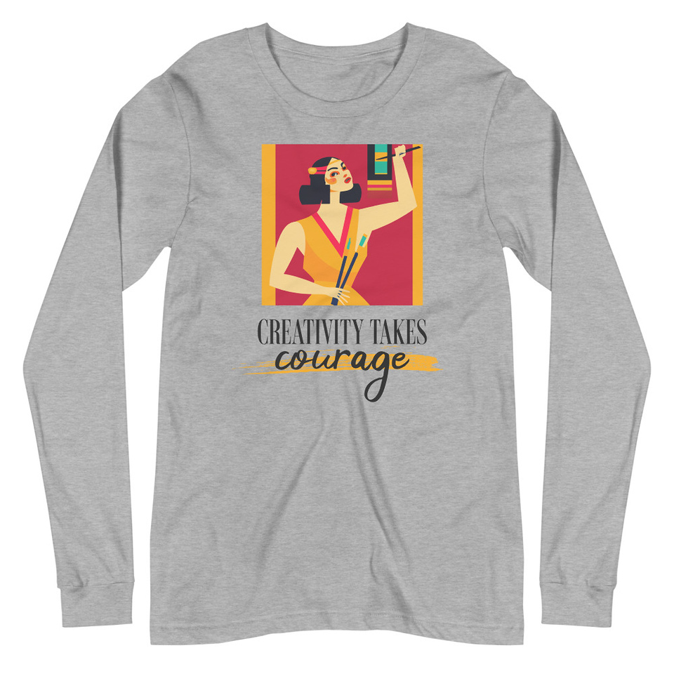 Creativity Takes Courage Unisex Long Sleeve Tee