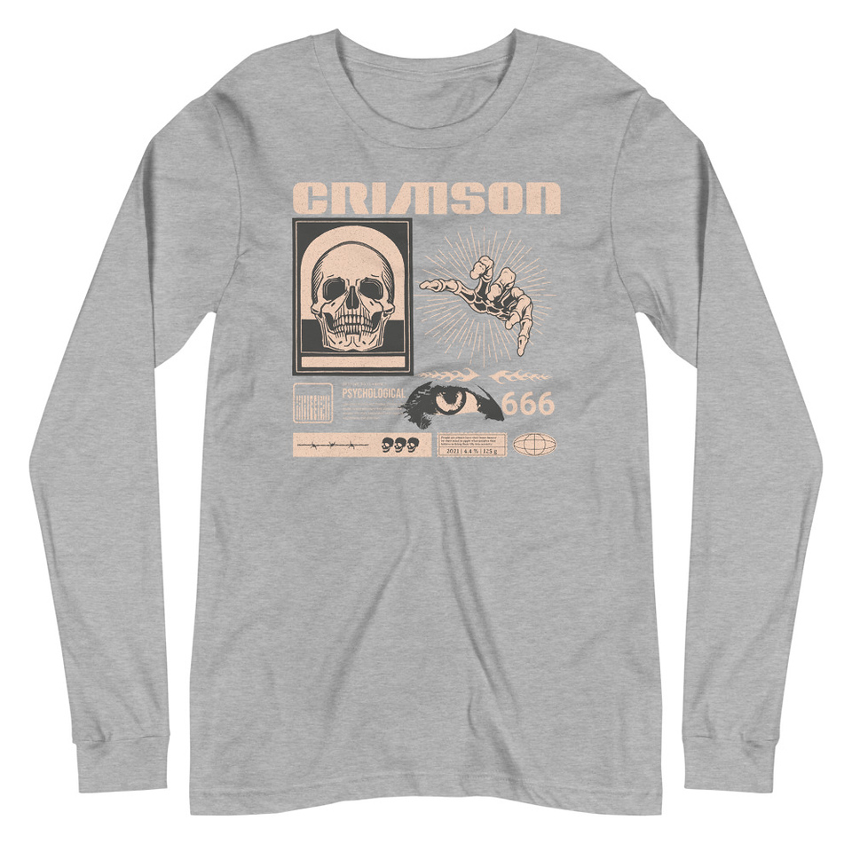 Crimson Unisex Long Sleeve Tee