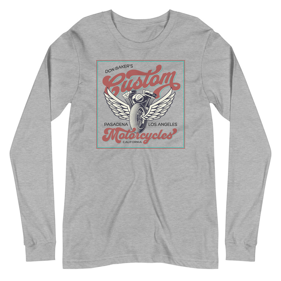 custom motorcycle  Unisex Long Sleeve Tee