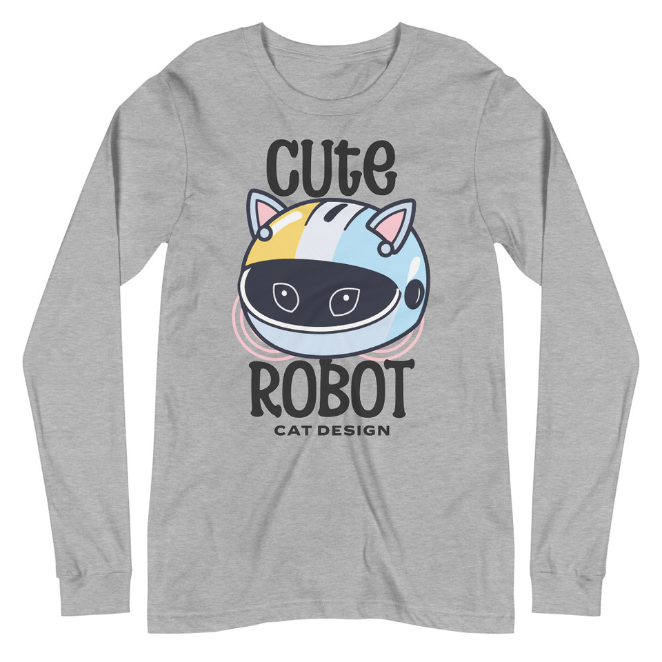 Cute Cat - AI Unisex Long Sleeve Tee