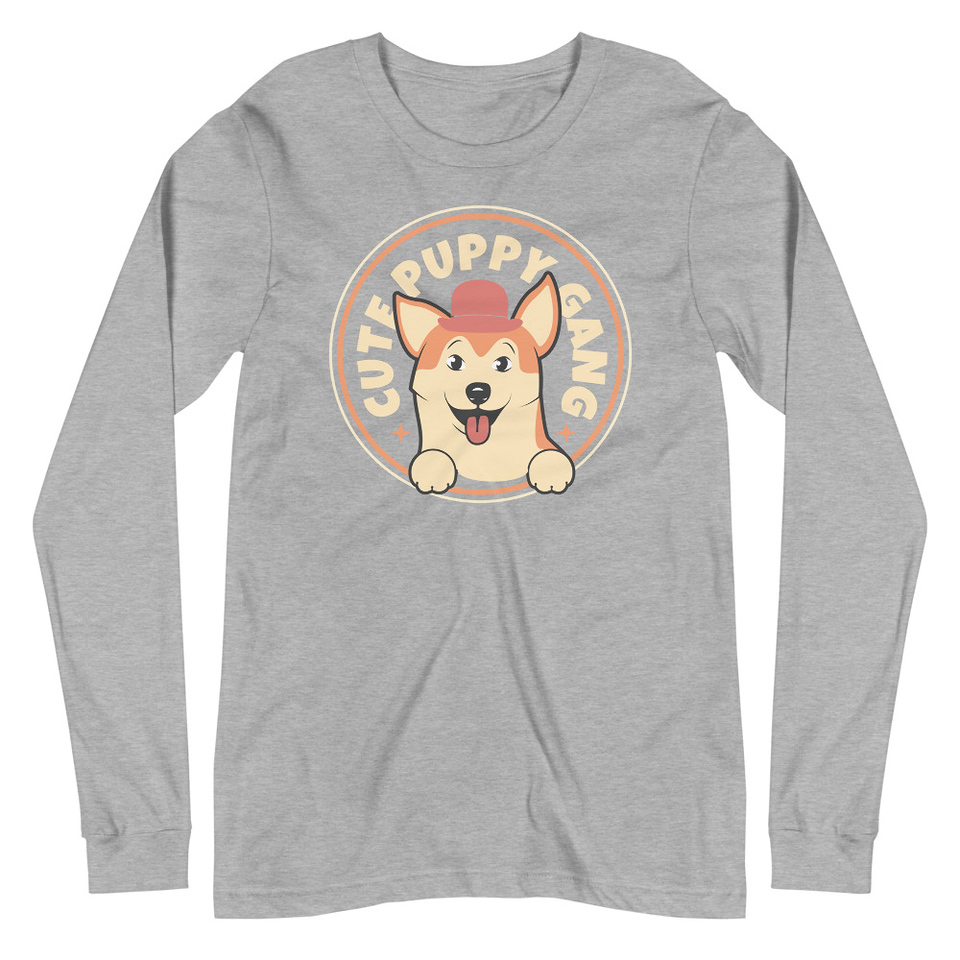 Cute Puppy Gang - Corgi Unisex Long Sleeve Tee