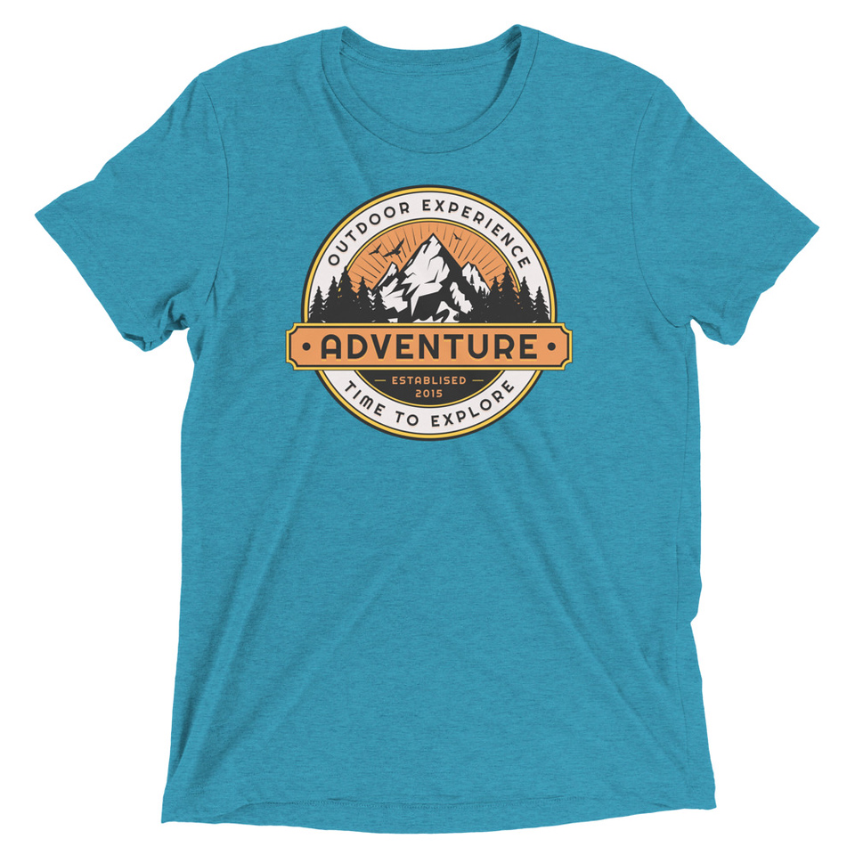 Adventure - Outdoor Mountain Unisex Tri-Blend T-Shirt