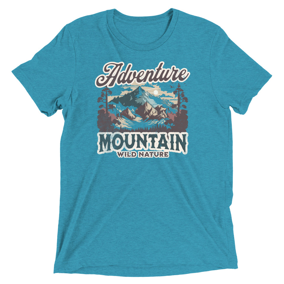 Adventure Mountain Wild Nature Unisex Tri-Blend T-Shirt