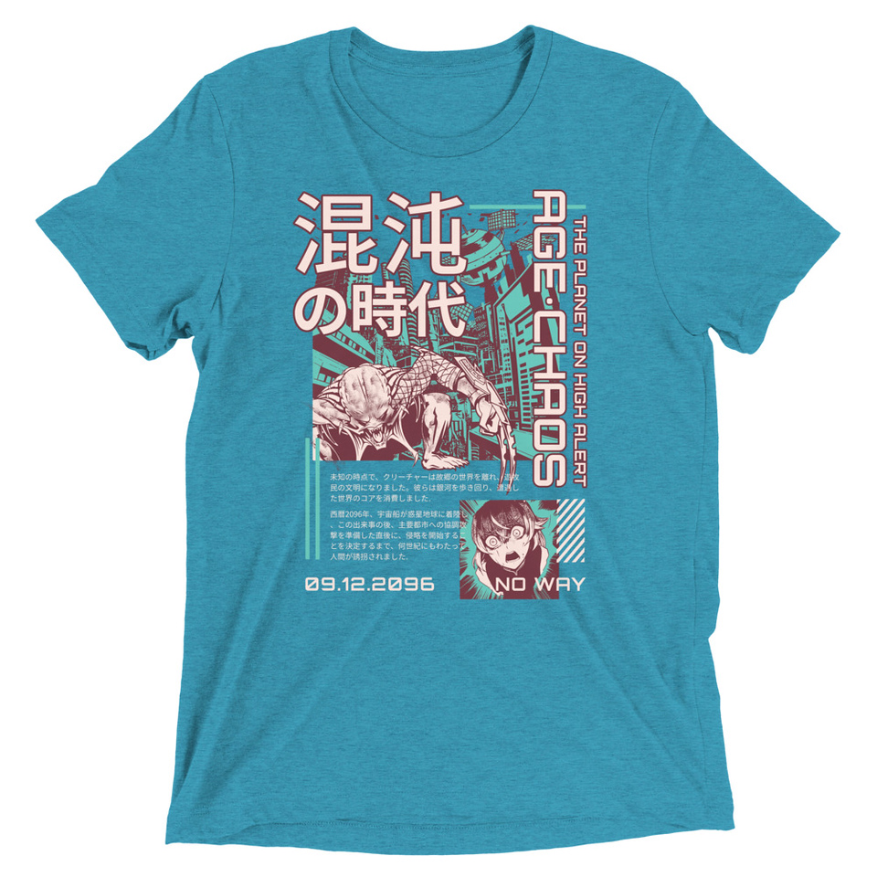 Age of Chaos - Japanese Anime Unisex Tri-Blend T-Shirt