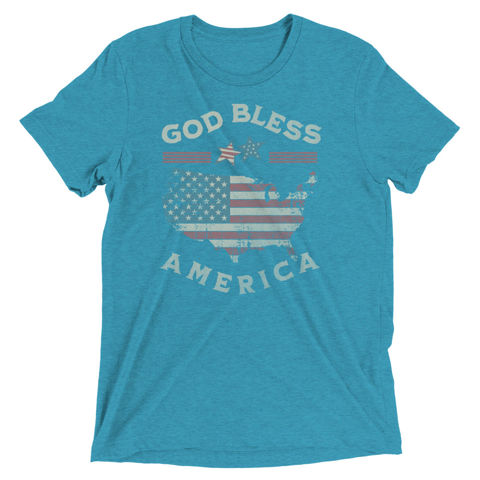 America - Land Of The Free Unisex Tri-Blend T-Shirt