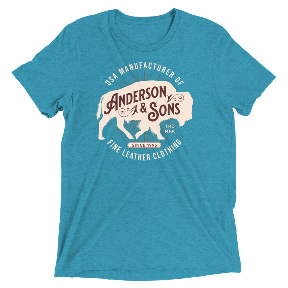 Anderson & Sons Leather Clothing - Buffalo Unisex Tri-Blend T-Shirt