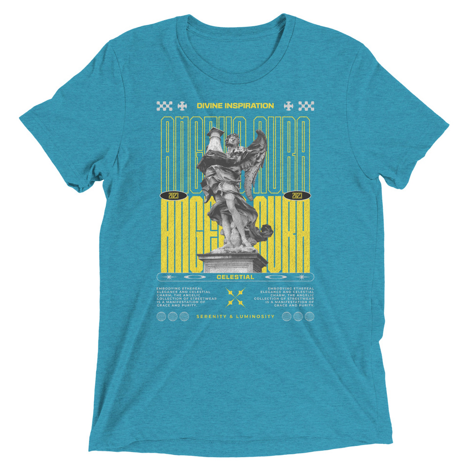Angelic Aura Streetwear Unisex Tri-Blend T-Shirt