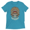 Apache Warriors - Indian Skull Unisex Tri-Blend T-Shirt
