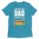 Awesome Dad Checklist Unisex Tri-Blend T-Shirt