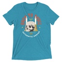 Back to Skull - Authenthic Design  Unisex Tri-Blend T-Shirt