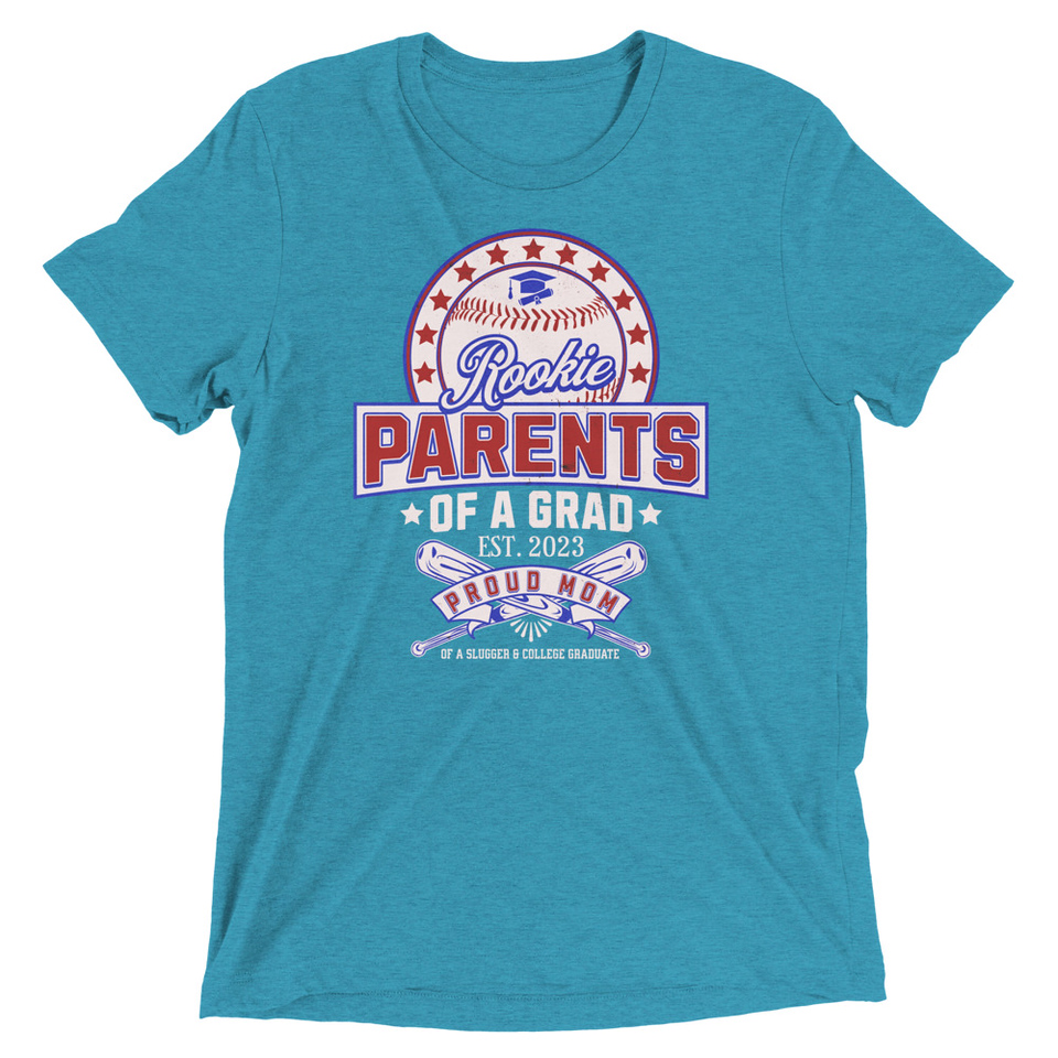 Baseball Mom Of A Graduate Unisex Tri-Blend T-Shirt