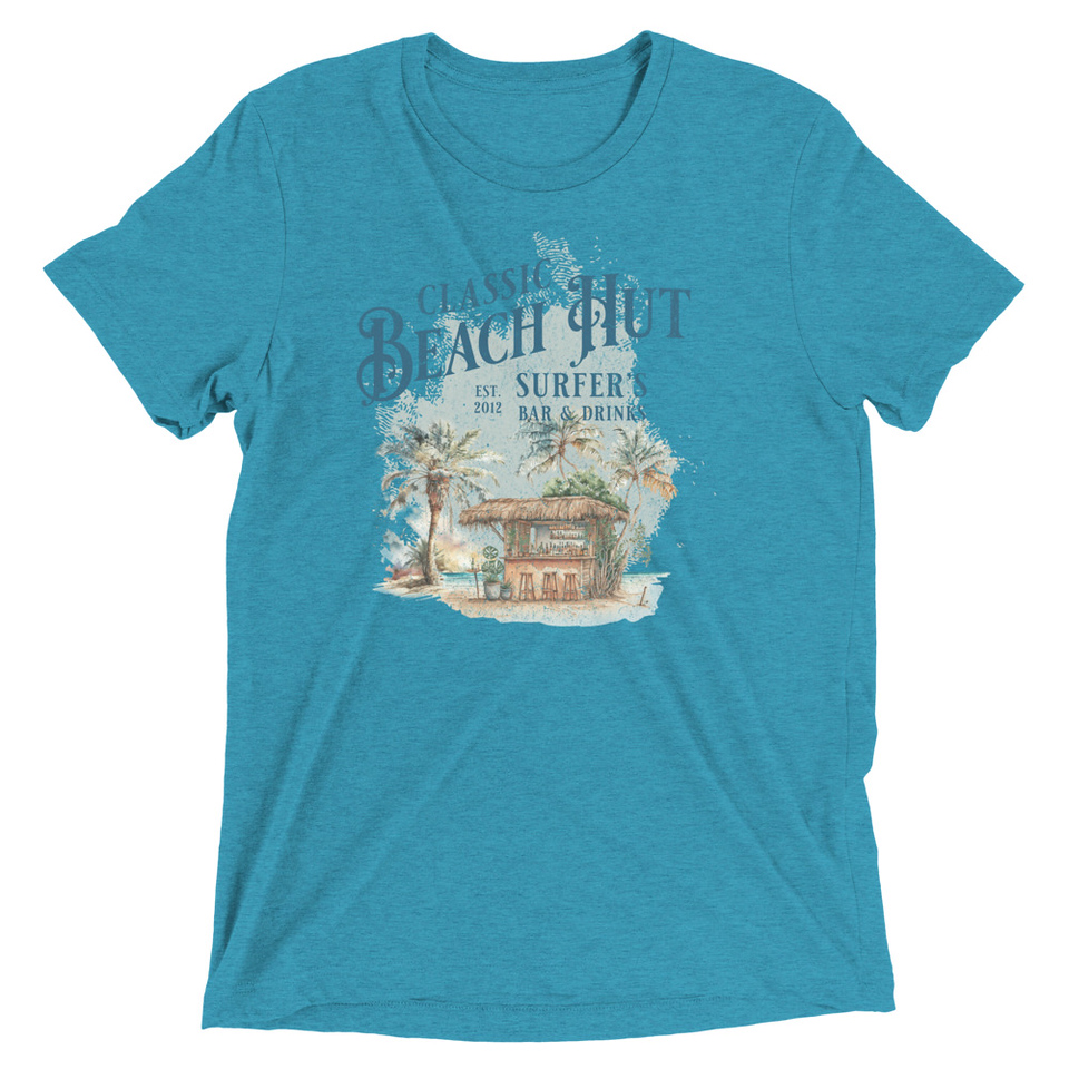 Beach Hut Unisex Tri-Blend T-Shirt