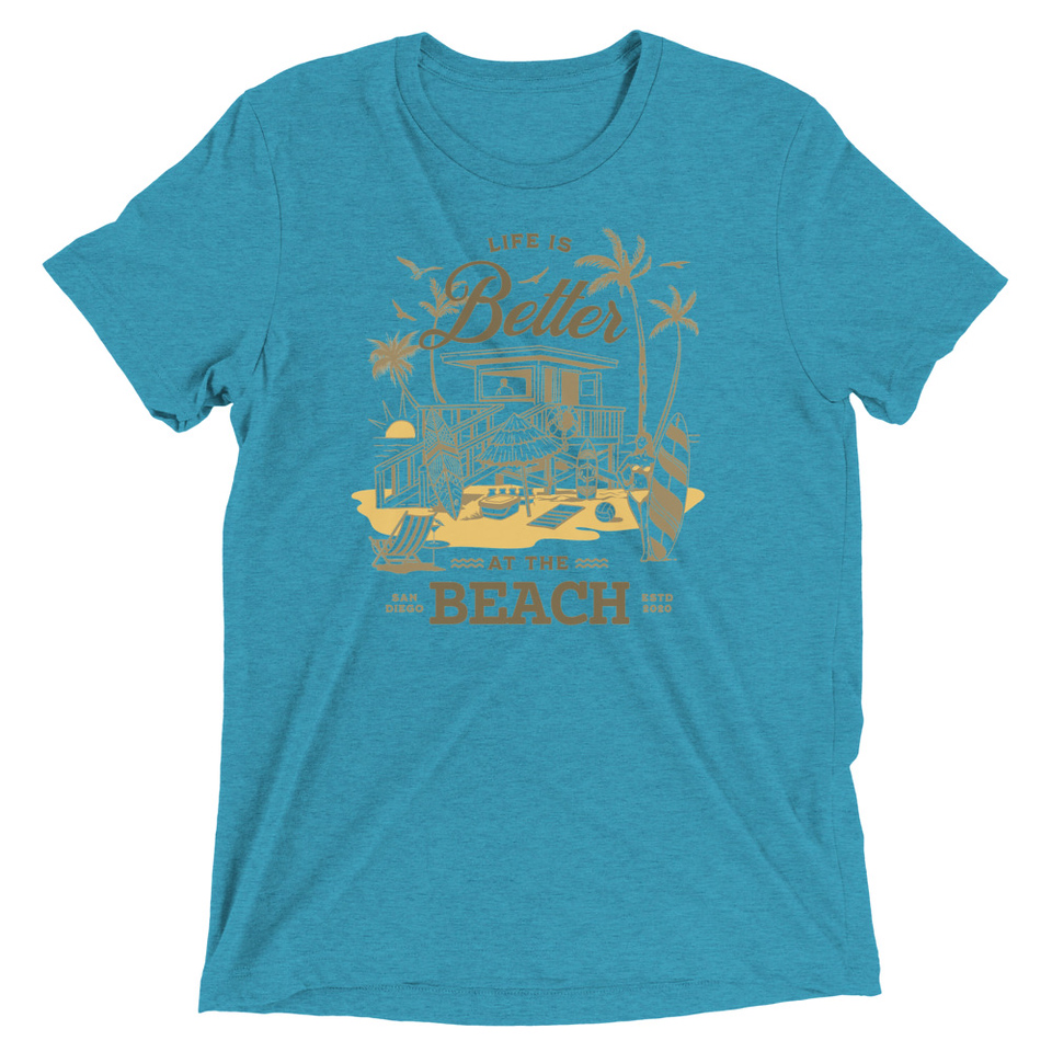 Beach Life - Outdoor Unisex Tri-Blend T-Shirt