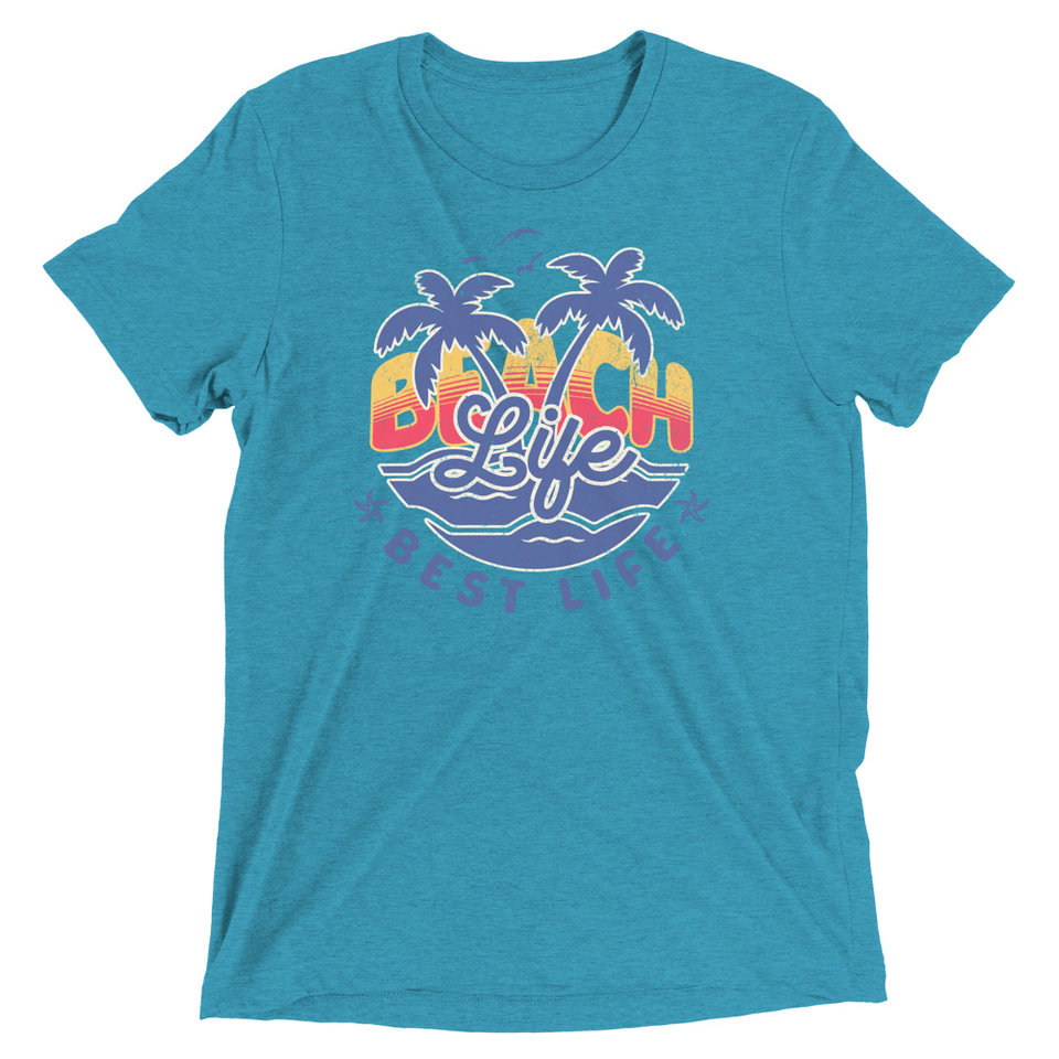 Beach Life Best Life Unisex Tri-Blend T-Shirt