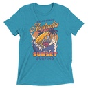 Bells Beach Australia Sunset Surfing Unisex Tri-Blend T-Shirt
