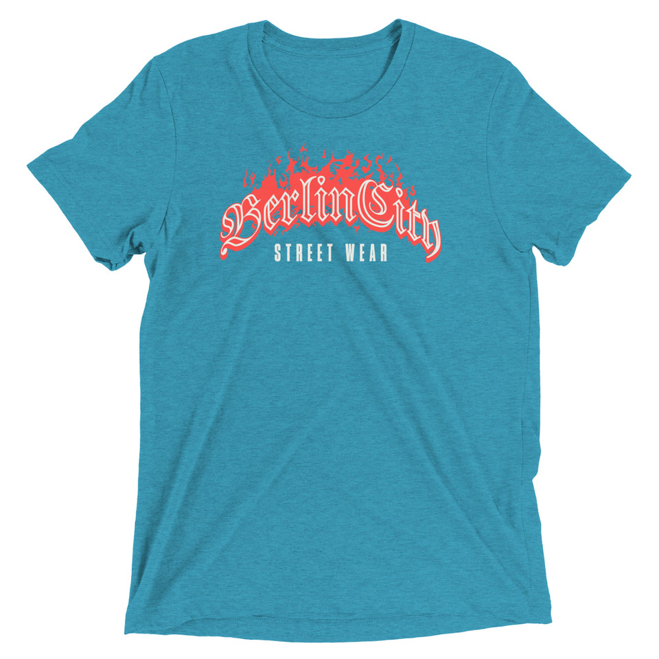 Berlin City Streetwear - Fire Unisex Tri-Blend T-Shirt