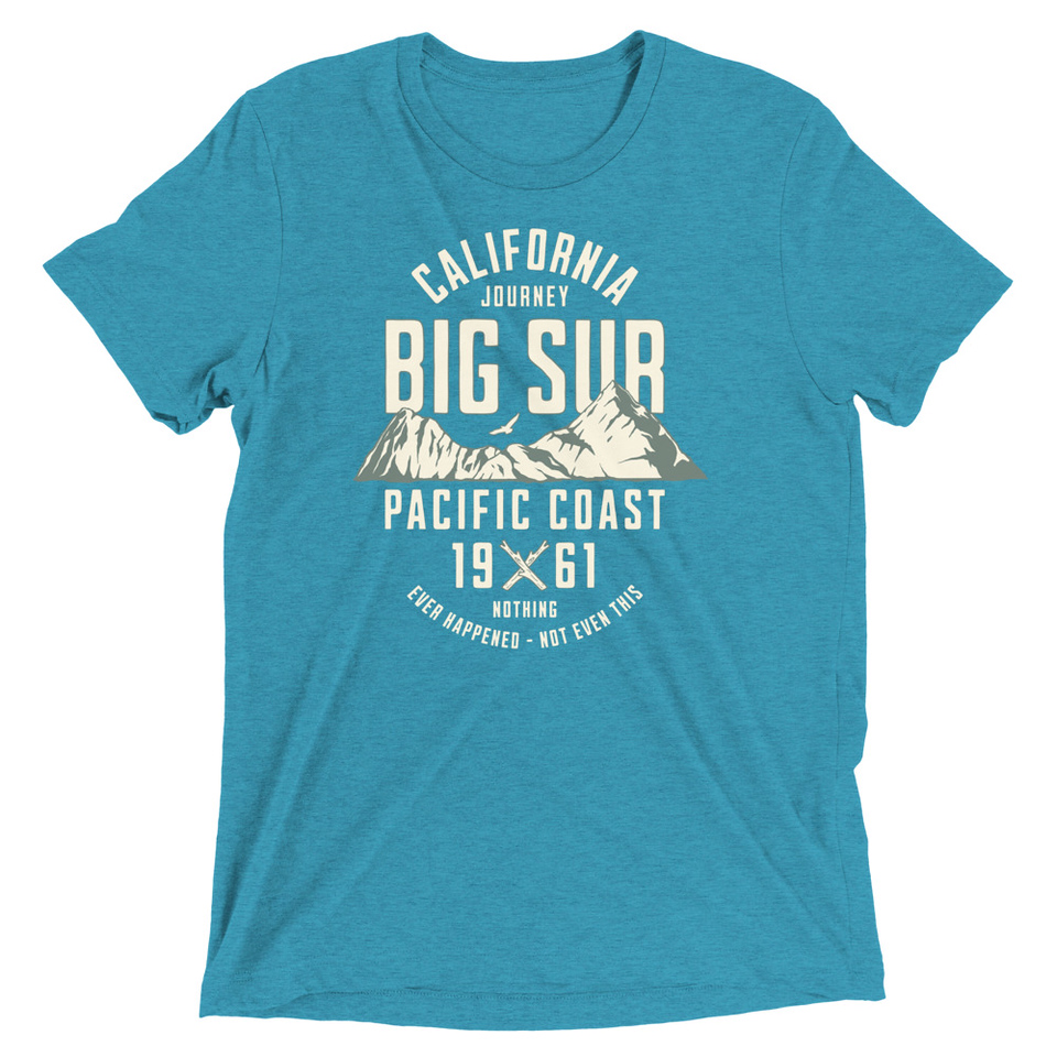 Big Sur - Outdoor Mountain Unisex Tri-Blend T-Shirt